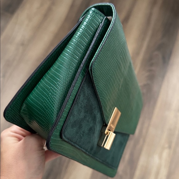 ALDO Green and Gold Structured Crossbody Bag - Picture 4 of 4